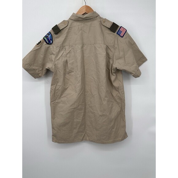 Official Boy Scouts Of America  Mens  Shirt Size Small patches sew to it - Picture 4 of 8